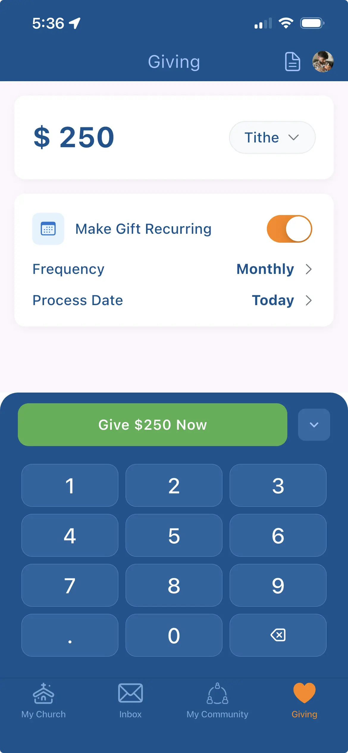 MyChelper Giving mobile app